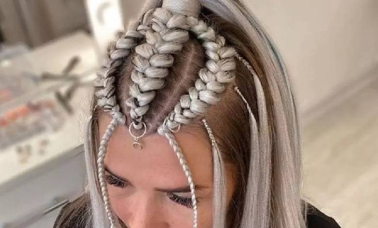 مدل جلو مو برای زیر شال