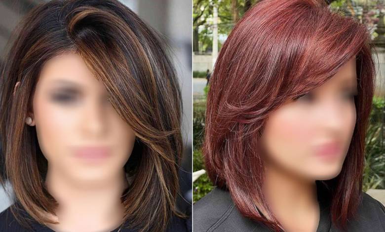 مدل جلو مو برای زیر شال